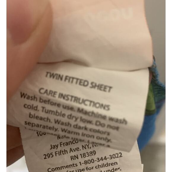 Teenage Mutant Ninja Turtles Blue Twin Fitted Sheet Only 2015 Nickelodeon - Picture 6 of 7